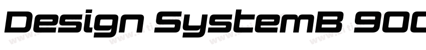 Design SystemB 900I字体转换